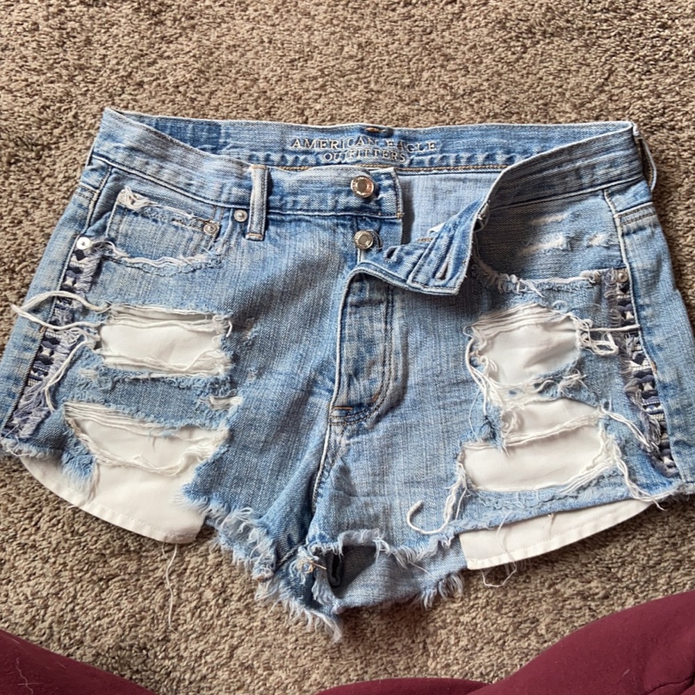 Distressed Jean Shorts
